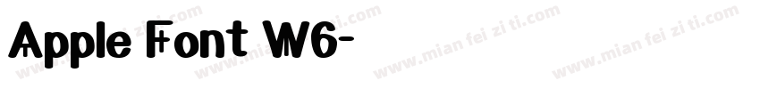 Apple Font W6字体转换